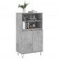 vidaXL Aparador alto madera contrachapada gris hormigón 60x36x110 cm vidaXL Aparador alto madera contrachapada gris hormigón 60x36x110 cm