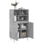 vidaXL Aparador alto madera contrachapada gris hormigón 60x36x110 cm vidaXL Aparador alto madera contrachapada gris hormigón 60x36x110 cm