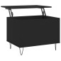 vidaXL Mesa de centro madera contrachapada negro 60x44,5x45 cm vidaXL Mesa de centro madera contrachapada negro 60x44,5x45 cm