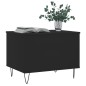 vidaXL Mesa de centro madera contrachapada negro 60x44,5x45 cm vidaXL Mesa de centro madera contrachapada negro 60x44,5x45 cm