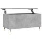 vidaXL Mesa de centro madera contrachapada gris hormigón 90x44,5x45 cm vidaXL Mesa de centro madera contrachapada gris hormigón 90x44,5x45 cm