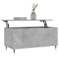 vidaXL Mesa de centro madera contrachapada gris hormigón 90x44,5x45 cm vidaXL Mesa de centro madera contrachapada gris hormigón 90x44,5x45 cm