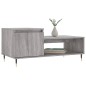 vidaXL Mesa de centro madera contrachapada gris Sonoma 100x50x45 cm vidaXL Mesa de centro madera contrachapada gris Sonoma 100x50x45 cm