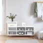 vidaXL Mueble zapatero madera contrachapada blanco brillo 102x36x60 cm vidaXL Mueble zapatero madera contrachapada blanco brillo 102x36x60 cm