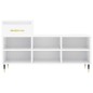 vidaXL Mueble zapatero madera contrachapada blanco brillo 102x36x60 cm vidaXL Mueble zapatero madera contrachapada blanco brillo 102x36x60 cm