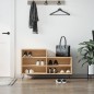 vidaXL Mueble zapatero madera contrachapada roble Sonoma 102x36x60 cm vidaXL Mueble zapatero madera contrachapada roble Sonoma 102x36x60 cm