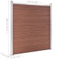 vidaXL Valla de jardín de WPC marrón 872x186 cm vidaXL Valla de jardín de WPC marrón 872x186 cm