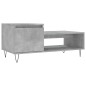 vidaXL Mesa de centro madera contrachapada gris hormigón 100x50x45 cm vidaXL Mesa de centro madera contrachapada gris hormigón 100x50x45 cm