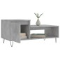 vidaXL Mesa de centro madera contrachapada gris hormigón 100x50x45 cm vidaXL Mesa de centro madera contrachapada gris hormigón 100x50x45 cm