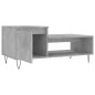 vidaXL Mesa de centro madera contrachapada gris hormigón 100x50x45 cm vidaXL Mesa de centro madera contrachapada gris hormigón 100x50x45 cm
