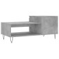 vidaXL Mesa de centro madera contrachapada gris hormigón 100x50x45 cm vidaXL Mesa de centro madera contrachapada gris hormigón 100x50x45 cm