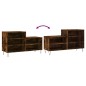 vidaXL Mueble zapatero madera contrachapada roble ahumado 102x36x60 cm