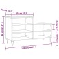 vidaXL Mueble zapatero madera contrachapada roble ahumado 102x36x60 cm