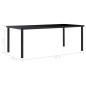 vidaXL Juego de comedor 11 piezas piel de ante artificial gris