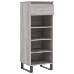 vidaXL Mueble zapatero madera contrachapada gris Sonoma 40x36x105 cm