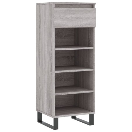 vidaXL Mueble zapatero madera contrachapada gris Sonoma 40x36x105 cm