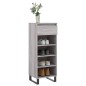 vidaXL Mueble zapatero madera contrachapada gris Sonoma 40x36x105 cm vidaXL Mueble zapatero madera contrachapada gris Sonoma 40x36x105 cm