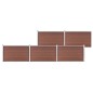 vidaXL Valla de jardín de WPC marrón 872x106 cm vidaXL Valla de jardín de WPC marrón 872x106 cm