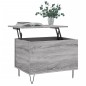 vidaXL Mesa de centro madera contrachapada gris Sonoma 60x44,5x45 cm vidaXL Mesa de centro madera contrachapada gris Sonoma 60x44,5x45 cm