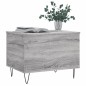 vidaXL Mesa de centro madera contrachapada gris Sonoma 60x44,5x45 cm vidaXL Mesa de centro madera contrachapada gris Sonoma 60x44,5x45 cm
