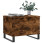 vidaXL Mesa de centro madera contrachapada roble ahumado 60x44,5x45 cm vidaXL Mesa de centro madera contrachapada roble ahumado 60x44,5x45 cm