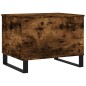 vidaXL Mesa de centro madera contrachapada roble ahumado 60x44,5x45 cm vidaXL Mesa de centro madera contrachapada roble ahumado 60x44,5x45 cm