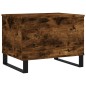 vidaXL Mesa de centro madera contrachapada roble ahumado 60x44,5x45 cm vidaXL Mesa de centro madera contrachapada roble ahumado 60x44,5x45 cm