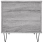 vidaXL Mesa de centro madera contrachapada gris Sonoma 60x44,5x45 cm vidaXL Mesa de centro madera contrachapada gris Sonoma 60x44,5x45 cm