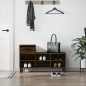 vidaXL Mueble zapatero madera contrachapada roble marrón 102x36x60 cm