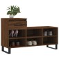 vidaXL Mueble zapatero madera contrachapada roble marrón 102x36x60 cm