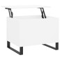 vidaXL Mesa de centro madera contrachapada blanco 60x44,5x45 cm vidaXL Mesa de centro madera contrachapada blanco 60x44,5x45 cm