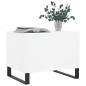 vidaXL Mesa de centro madera contrachapada blanco 60x44,5x45 cm vidaXL Mesa de centro madera contrachapada blanco 60x44,5x45 cm