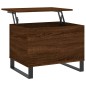 vidaXL Mesa de centro madera contrachapada roble marrón 60x44,5x45 cm vidaXL Mesa de centro madera contrachapada roble marrón 60x44,5x45 cm