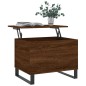 vidaXL Mesa de centro madera contrachapada roble marrón 60x44,5x45 cm vidaXL Mesa de centro madera contrachapada roble marrón 60x44,5x45 cm