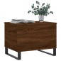 vidaXL Mesa de centro madera contrachapada roble marrón 60x44,5x45 cm vidaXL Mesa de centro madera contrachapada roble marrón 60x44,5x45 cm
