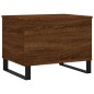 vidaXL Mesa de centro madera contrachapada roble marrón 60x44,5x45 cm vidaXL Mesa de centro madera contrachapada roble marrón 60x44,5x45 cm
