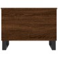 vidaXL Mesa de centro madera contrachapada roble marrón 60x44,5x45 cm vidaXL Mesa de centro madera contrachapada roble marrón 60x44,5x45 cm