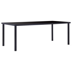 vidaXL Juego de comedor 9 piezas cuero sintético blanco