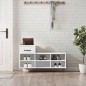 vidaXL Mueble zapatero madera contrachapada blanco 102x36x60 cm vidaXL Mueble zapatero madera contrachapada blanco 102x36x60 cm