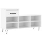vidaXL Mueble zapatero madera contrachapada blanco 102x36x60 cm vidaXL Mueble zapatero madera contrachapada blanco 102x36x60 cm