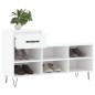 vidaXL Mueble zapatero madera contrachapada blanco 102x36x60 cm vidaXL Mueble zapatero madera contrachapada blanco 102x36x60 cm
