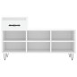 vidaXL Mueble zapatero madera contrachapada blanco 102x36x60 cm vidaXL Mueble zapatero madera contrachapada blanco 102x36x60 cm