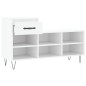 vidaXL Mueble zapatero madera contrachapada blanco 102x36x60 cm vidaXL Mueble zapatero madera contrachapada blanco 102x36x60 cm