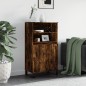 vidaXL Aparador alto madera contrachapada roble ahumado 60x36x110 cm vidaXL Aparador alto madera contrachapada roble ahumado 60x36x110 cm