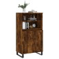 vidaXL Aparador alto madera contrachapada roble ahumado 60x36x110 cm vidaXL Aparador alto madera contrachapada roble ahumado 60x36x110 cm