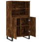 vidaXL Aparador alto madera contrachapada roble ahumado 60x36x110 cm vidaXL Aparador alto madera contrachapada roble ahumado 60x36x110 cm