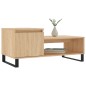 vidaXL Mesa de centro madera contrachapada roble Sonoma 100x50x45 cm vidaXL Mesa de centro madera contrachapada roble Sonoma 100x50x45 cm