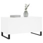 vidaXL Mesa de centro madera contrachapada blanco 90x44,5x45 cm vidaXL Mesa de centro madera contrachapada blanco 90x44,5x45 cm