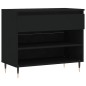 vidaXL Mueble zapatero madera contrachapada negro 70x36x60 cm vidaXL Mueble zapatero madera contrachapada negro 70x36x60 cm