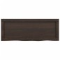 vidaXL Encimera baño madera maciza tratada gris oscuro 80x30x(2-6) cm vidaXL Encimera baño madera maciza tratada gris oscuro 80x30x(2-6) cm